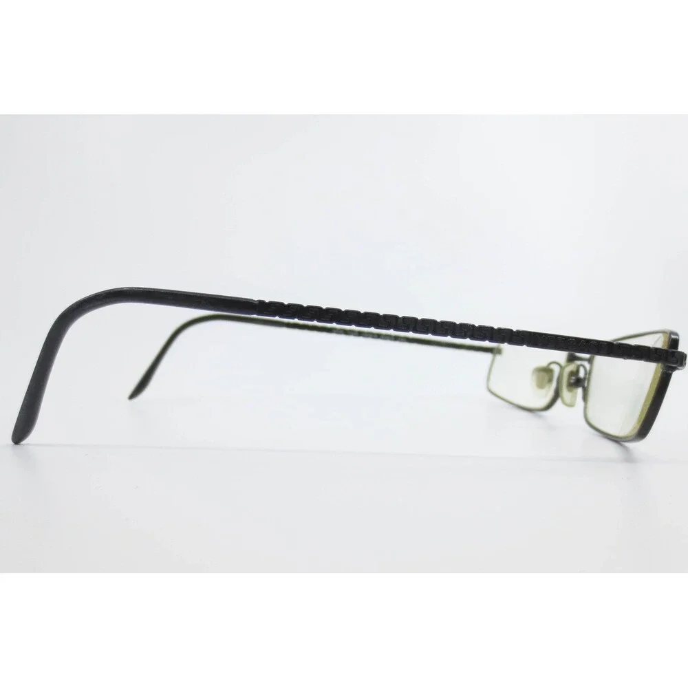Versace 1036 1009-S Matte Black Greca Rectangular Eyeglass Frames 50-16-135